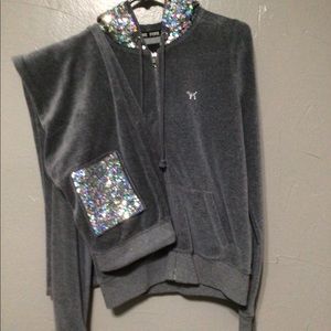 PINK by Victoria’s Secret Velour & Sequins Track Suit